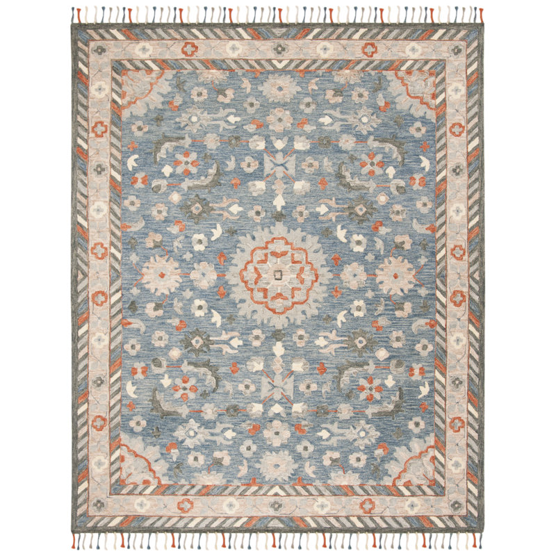 Vahakn Hand Tufted Wool Oriental Rug, Rectangle 6' x 9'