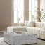 Channel Tufted Sofa Velvet Upholstered Modular Sofa-1209306863