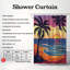Rideau de douche Sunset Surf - Premium-360625064