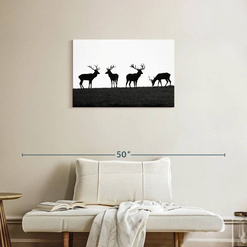 Silhouettes de cerf élapier Brampt