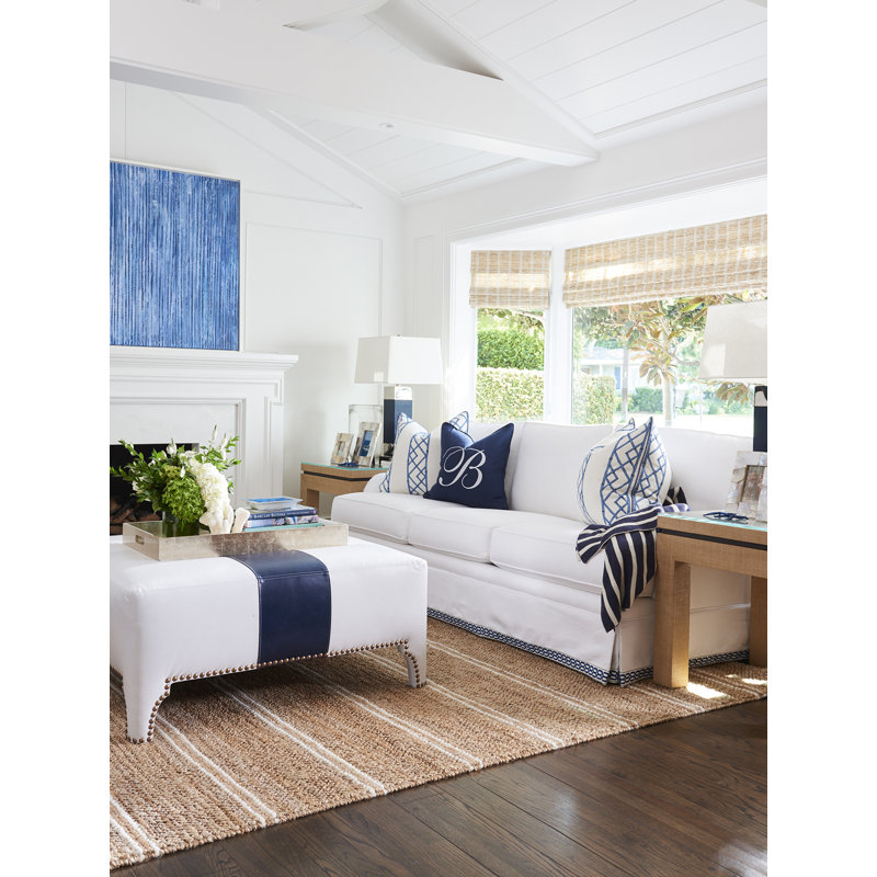 Signature Linen Square Pillow Cover & Insert, Blue