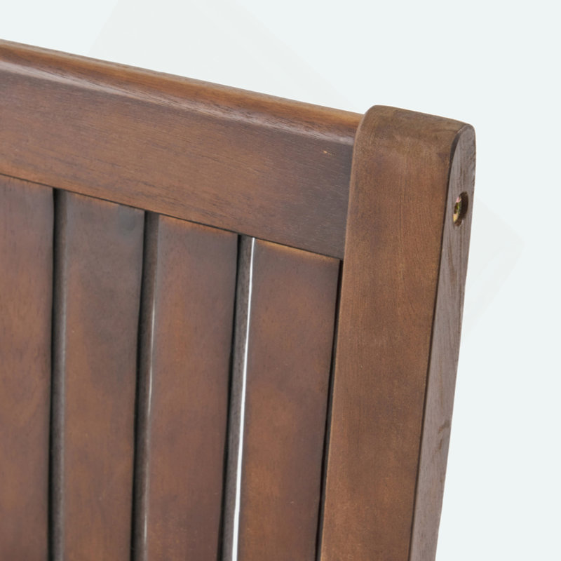 Chaise de patio Callis, Brun foncé