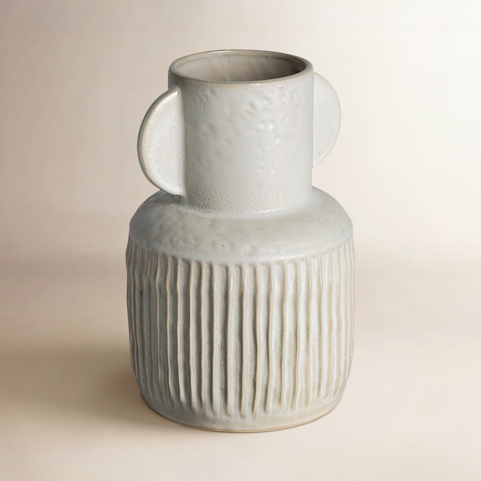 Davin Ceramic Table Vase, 12" H x 8" W x 8" D