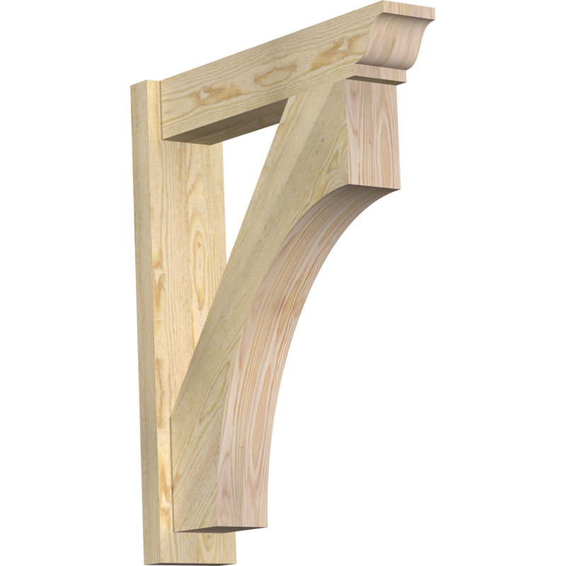 Persienne en bois Westlake, Sapin Douglas de 8 po (sciage brut), P 26 po x H 32 po