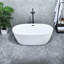 59.1'' x 28.4'' Freestanding Soaking Acrylic Bathtub