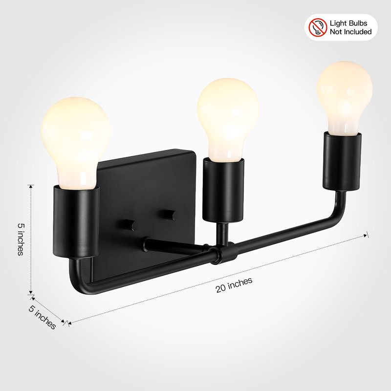Kreios 3 - Light Vanity Light, Black