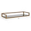 Tablette d'appoint rectangulaire en métal et verre Chainbridge-464407355