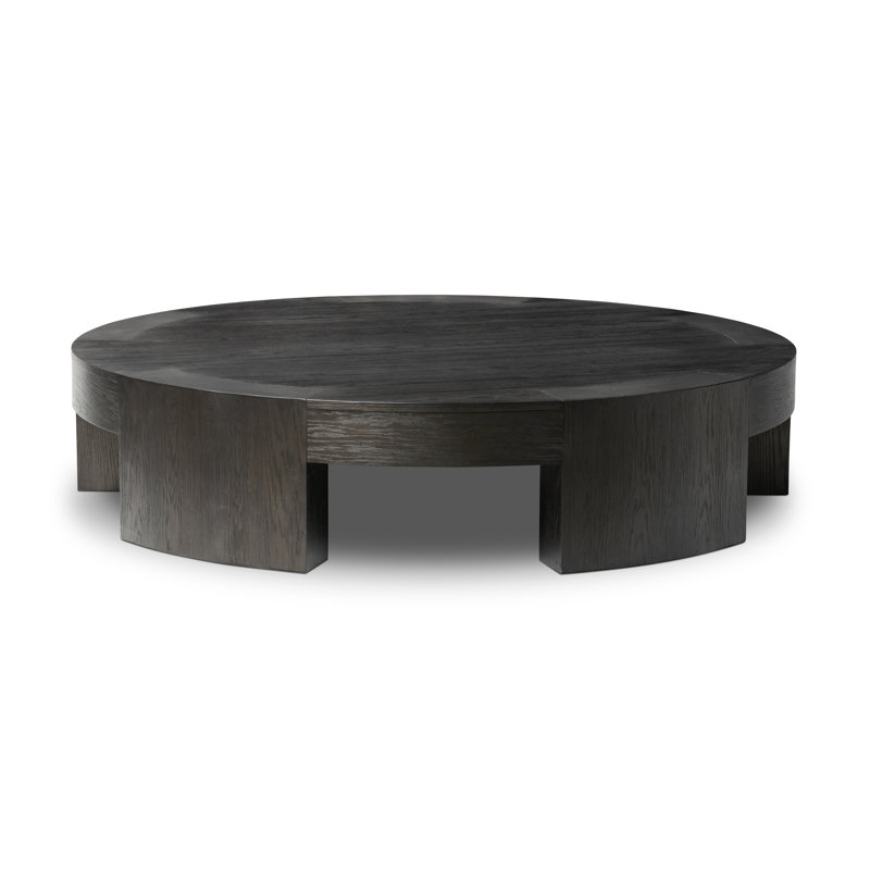 Sheffield Coffee Table, 13" H x 60" L x 60" W, Charcoal Oak Veneer