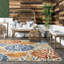 Tapis d'intérieur / extérieur bleu / orange Weyland-1581026163