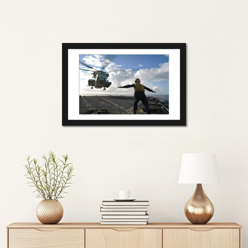 Reproduction de photo sur toile, H 16 po x l 24 po x P 1 po, Papier avec cadre noir, Blanc