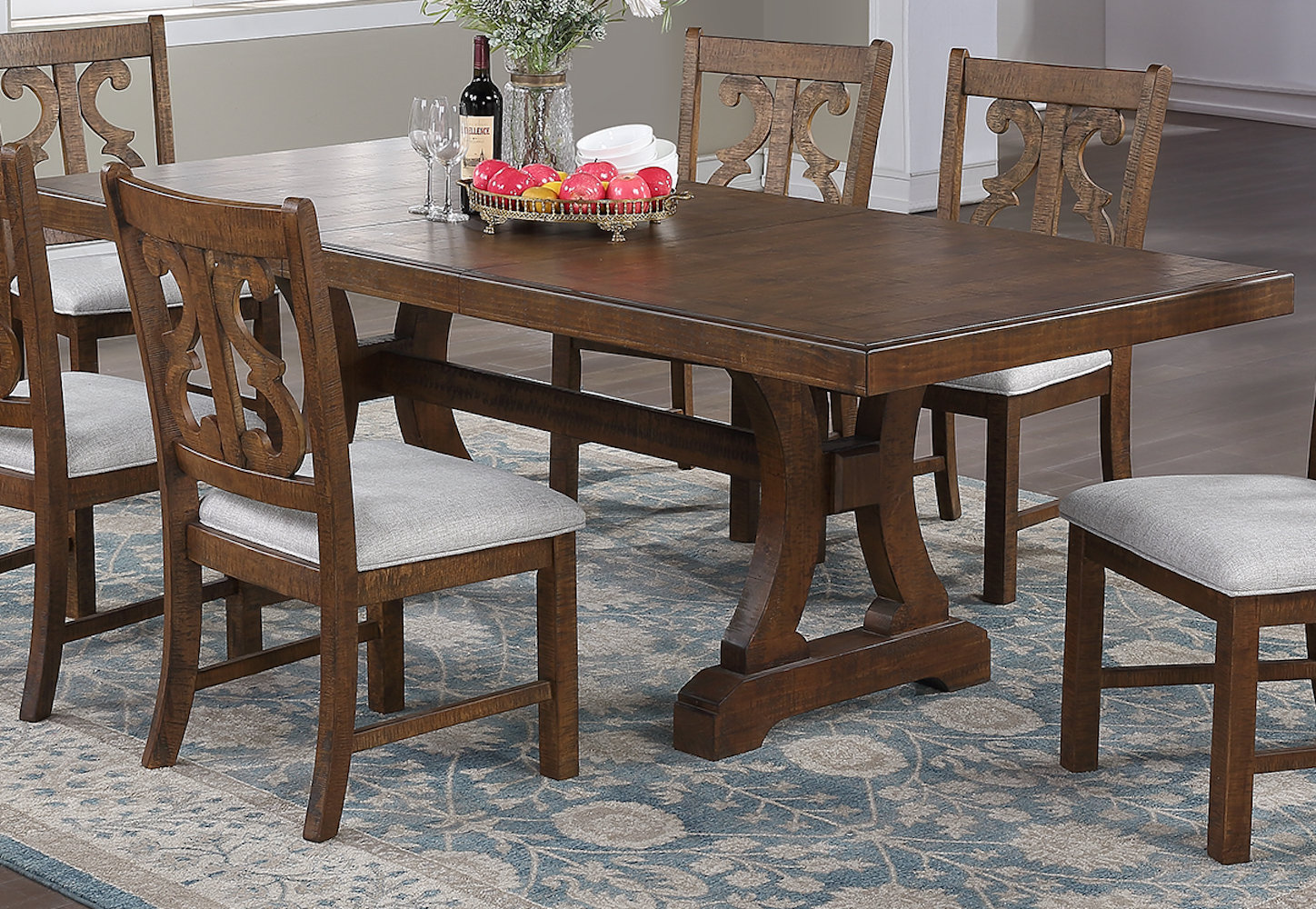 Laurel Foundry Modern Farmhouse Moravian Extendable Dining Table