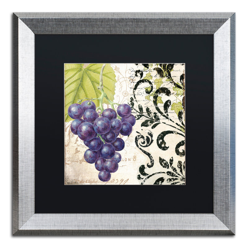 Jadaya «Les Fruits Jardin II», impression encadrée, Noir, H 16 po x l 16 po x P 0,5 po