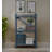 Marlon Distressed Teal Wooden Rack – 3 Tier Bookcase & Small Space Storage Shelf 