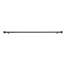 Black Aluminium Alloy, Resin Adjustable 3cm Bay Window Single Curtain Rod-202514214