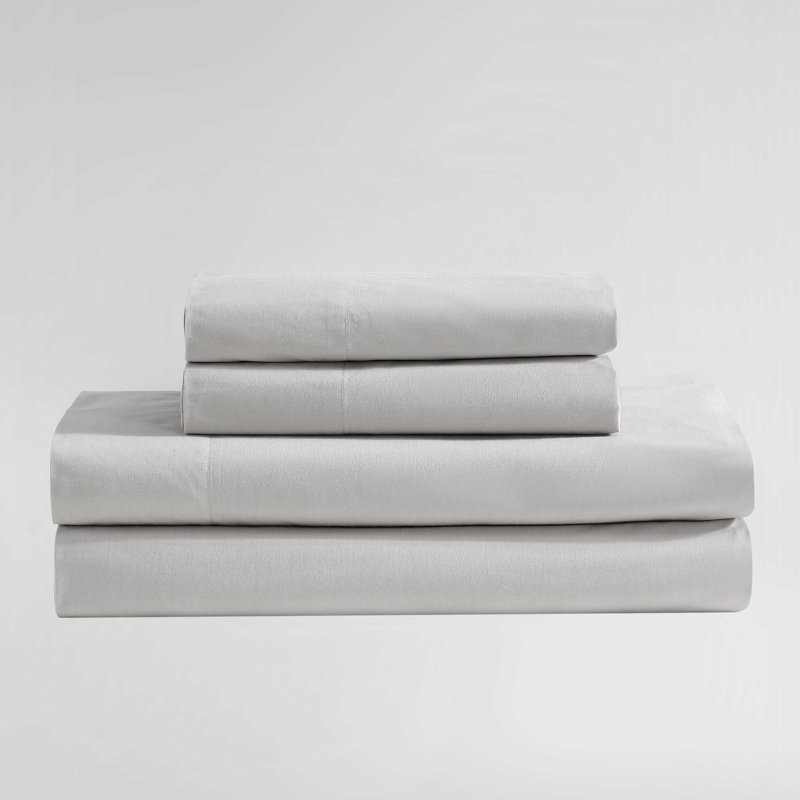 Ensemble de draps Calvin Klein, Ensemble de draps pour très grand lit avec 2 taie, Gris