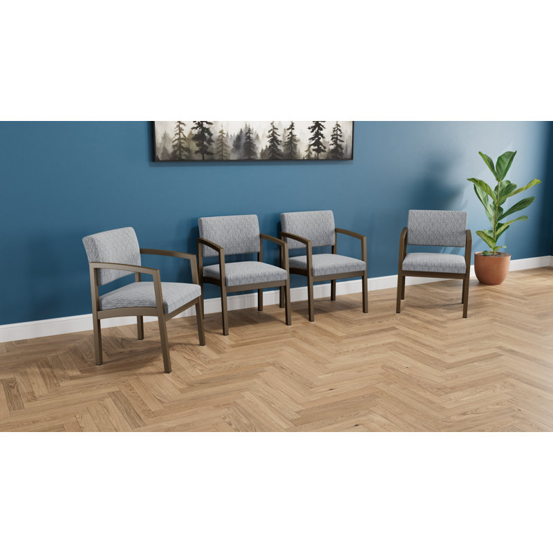 Ensemble de meubles de qualité commerciale en acier Lenox | Chaise pour 4 invités, Bronze, Gris anthracite Patriot Plus