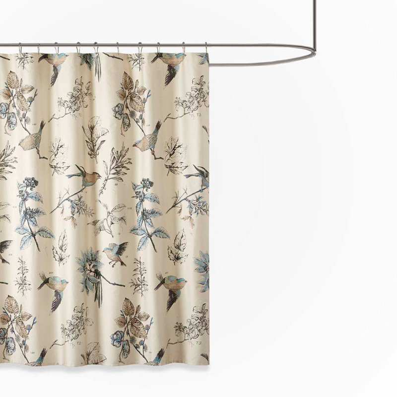 Printed Cotton Shower Curtain