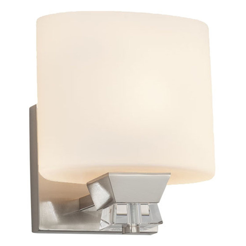 Casson Armed Sconce, Polished Chrome, Ribbon, Dedicated LED