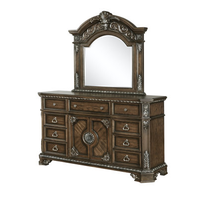 DRESSER AND MIRROR