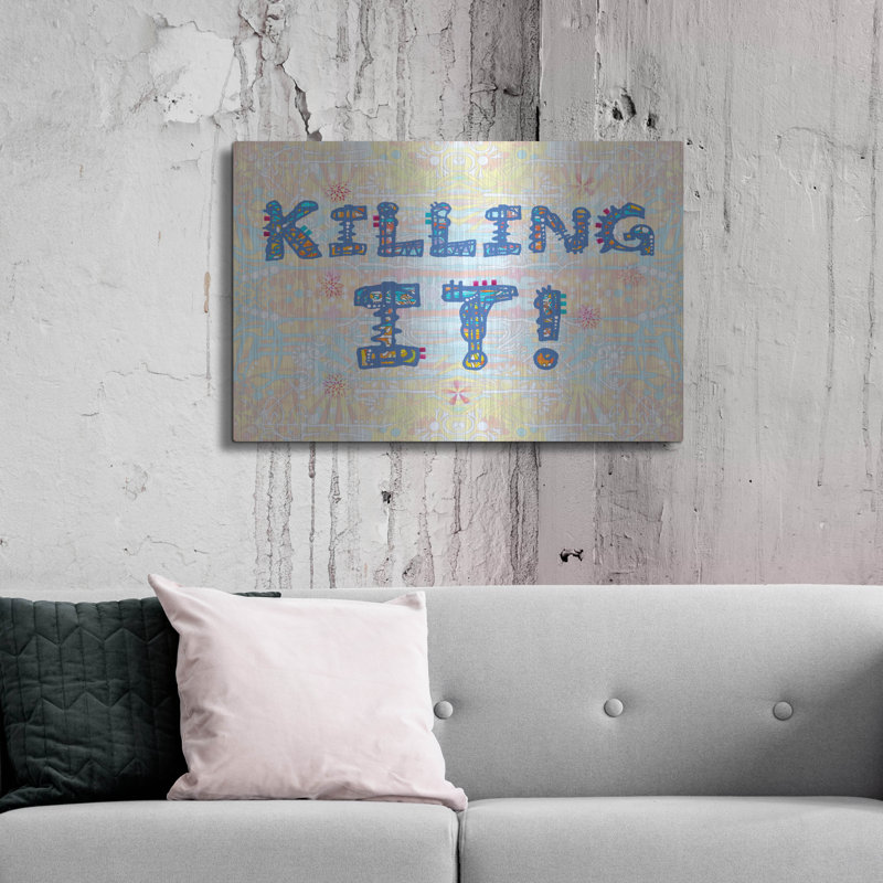 Red Barrel Studio® «Killing It» par Dean Russo, art mural en métal, H 24 po x l 36 po