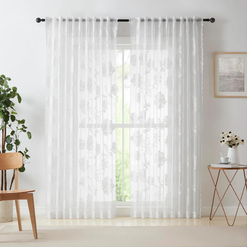 Sheer Curtain Panel Pair