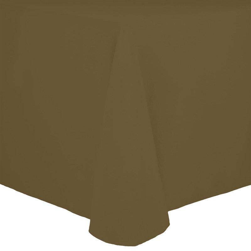 Solid Color Round Tablecloth, 108" x 156", 2, Cafe