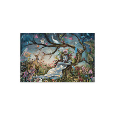 Mère nature reposant sur du plastique / acrylique par Heather Renaux