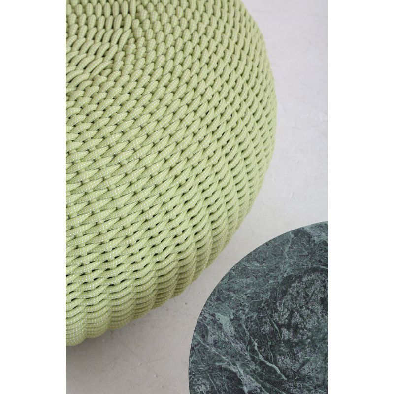 Harada Outdoor Pouf, Cane Round Ropetek