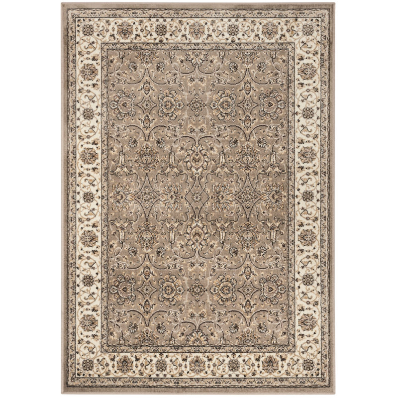 Carolus Viscose Pile Oriental Rug, Rectangle 3'3" x 4'7"