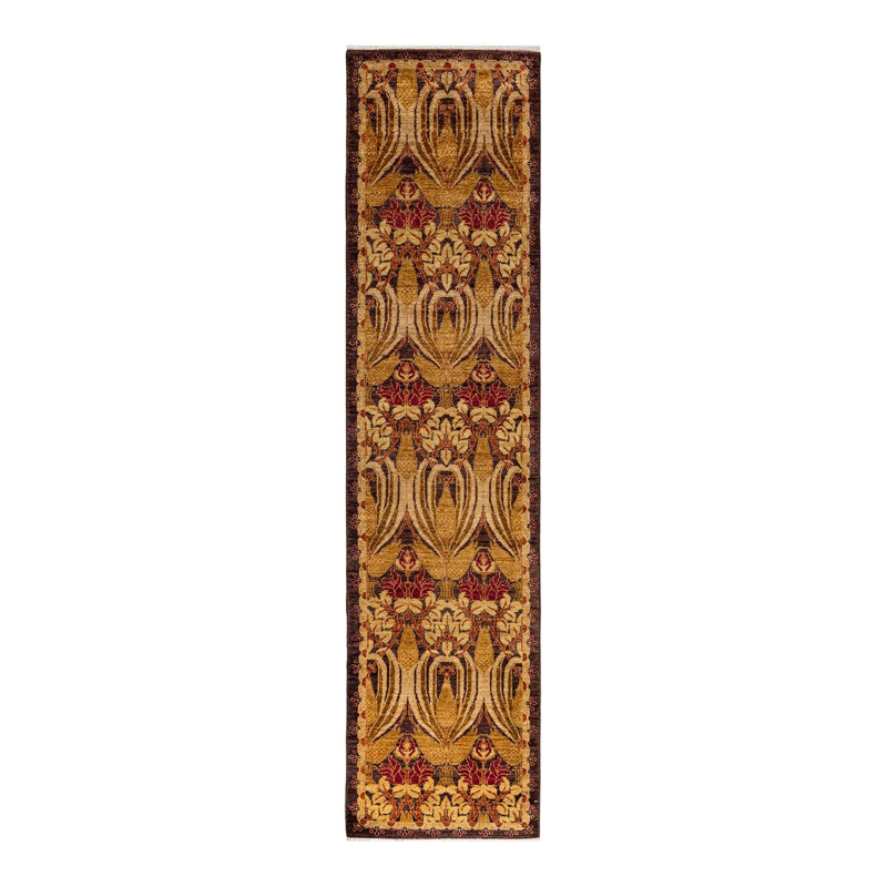 Tapis noué à la main Tibbits, unique en son genre - beige