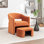 Fauteuil demi-tonneau avec repose-pieds Kyah