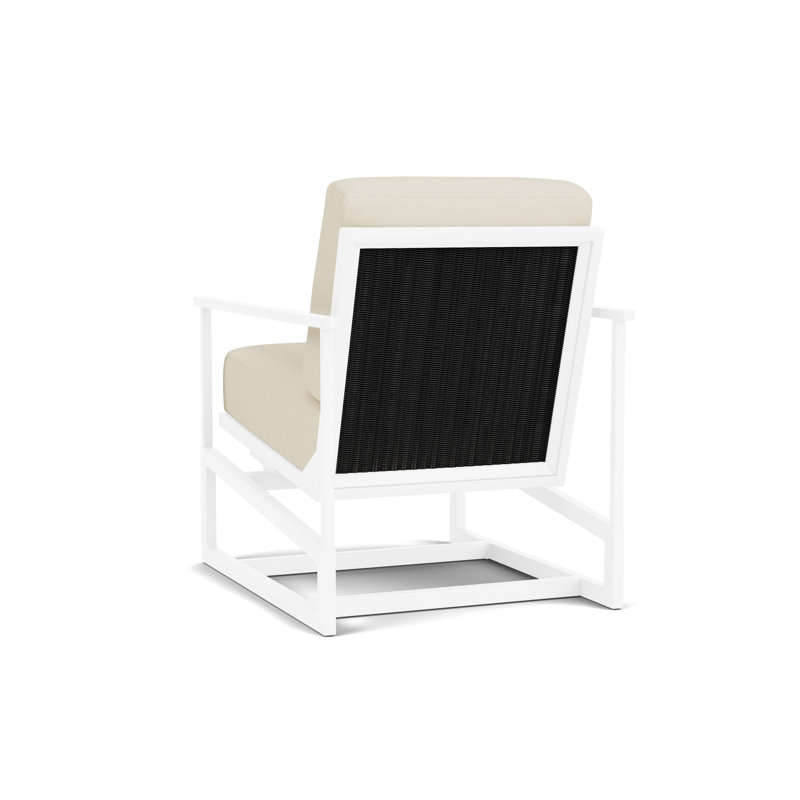 Summit Outdoor Rocker Chair, Ebony, Sailcloth Sailor, White