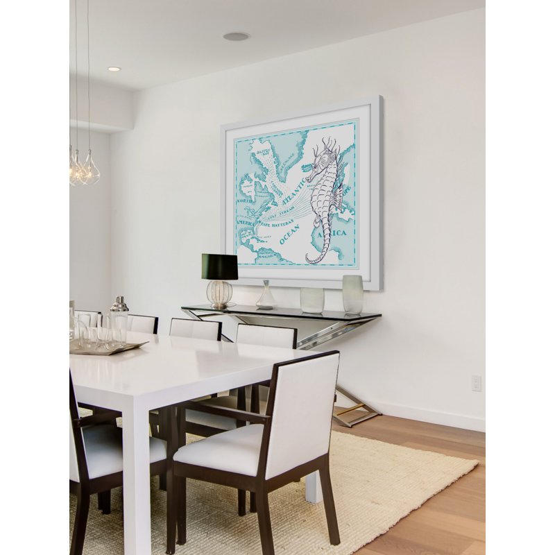 Seahorse - Print on Canvas, 41cm H x 41cm W x 3.81cm D