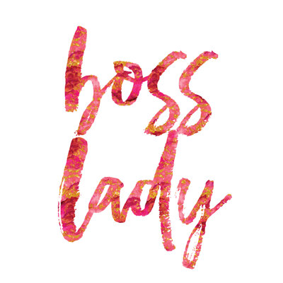 «Boss Lady» par Brandi Fitzgerald - reproduction d'art textuel sur toile tendue