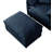35.43" Upholstered Chenille Ottoman-629409759