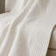 Jeté matelassé surdimensionné avec bords festonnés blanc 60 po x 72 po-121320048-121320049