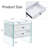 Double-Drawer Bedside Table. The Board Surface Is MDF With Wood Grain Sticker, And Both Sides Are Transparent Tempered Glass. The Design Is Simple And Elegant, With Excellent Storage Functions.-114222560