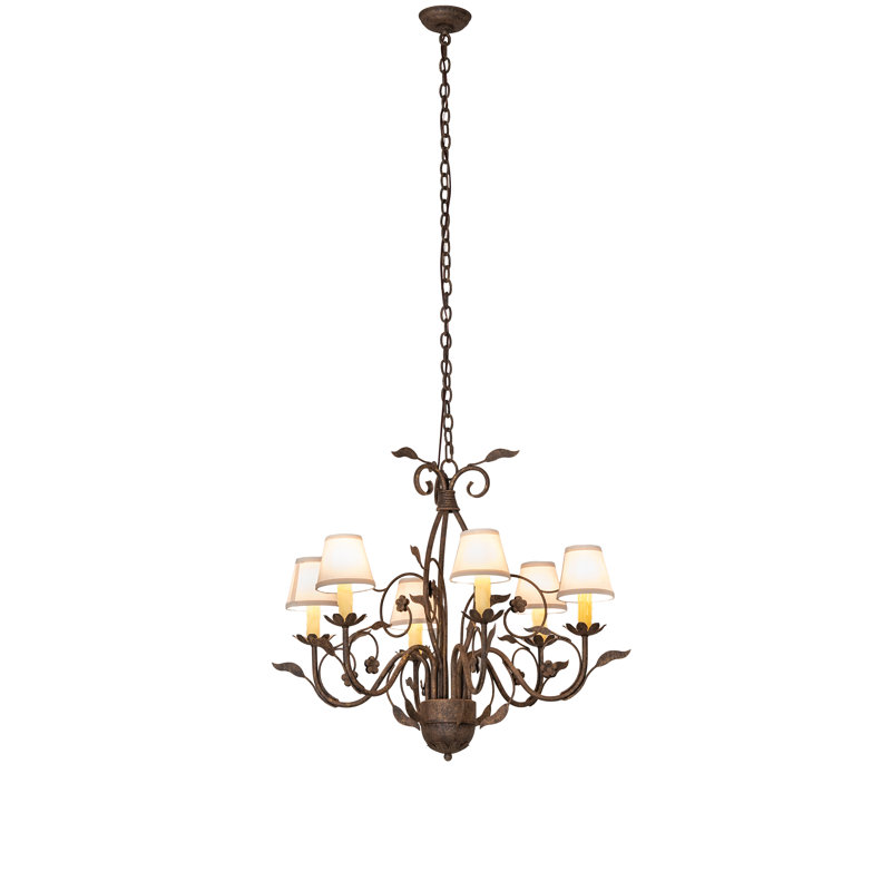 31" Wide Bordeaux 6 Light Chandelier