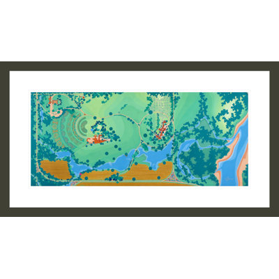 Aerial Taliesin by Frank Lloyd Wright - Framed Giclee Print