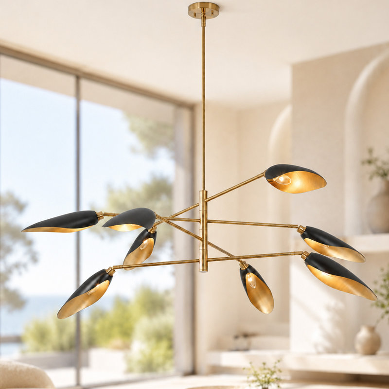 Lustre spoutnik en métal 8 lumières Lakendria , 8 lumières