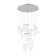 Laeton 12 - Light Axien Paper LED Integrated Cluster Foyer Multi-Pendant Lamp
