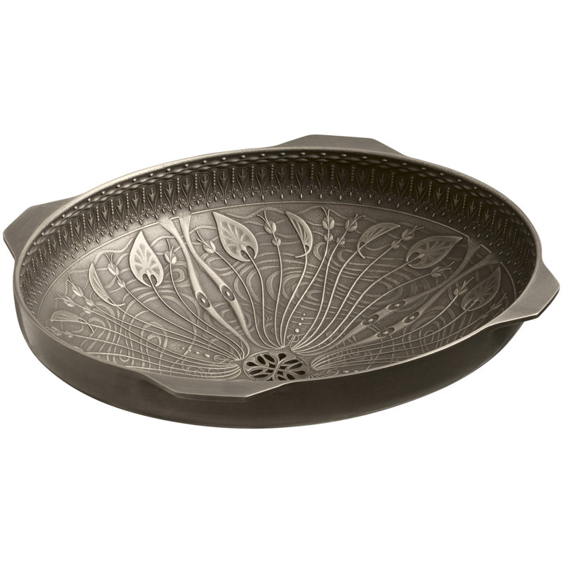 Briolette Glass Circular Vessel Bathroom Sink