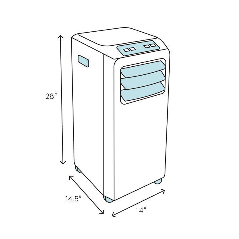 Climatiseur portatif compact 10000 BTU Whynter pour 300 pieds carrés