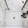 DeerValley 35" L x 35" W Square Shower Base Pan Single Threshold White Acrylic Center Drain, Non-slip Design