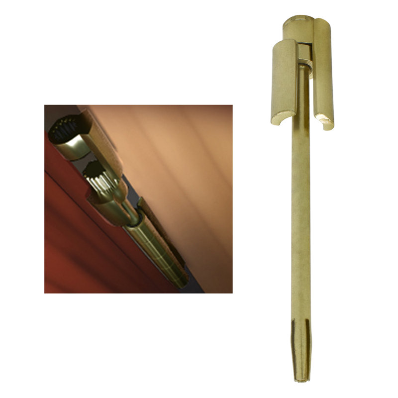 Butoir de porte à charnière en acier Door Saver II, Laiton poli
