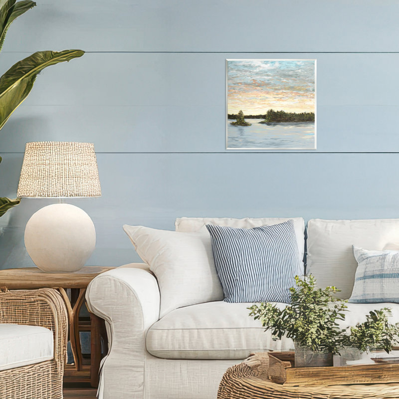 Plaque murale Lake Shore at Sundown, design par Julie DeRice