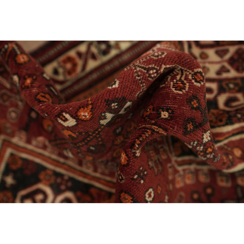 Tapis semi-antique en laine 3x5