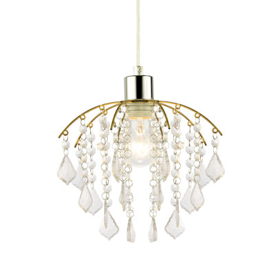 21cm H Metal Novelty Pendant Shade ( No Direct Attachment Method ) in Clear