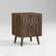 Ensemble de table de chevet à deux tiroirs de style médiéval pour bureau de chambre à coucher, pieds robustes en bois massif, tiroirs de rangement spacieux, table de chevet multifonctionnelle pour petits espaces, ensemble de 2