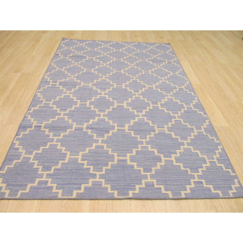 Tapis contemporain moderne à motif géométrique 5 x 8 po